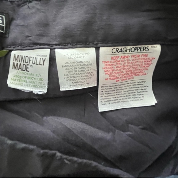 Craghoppers Blue Cargo Pants Relaxed Fit Lightweight - Picture 7 of 11